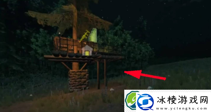 绿色地狱树屋上去方法