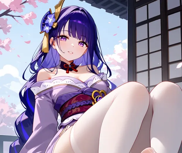 雷电将军脚法娴熟图片-这个腿法是什么意思