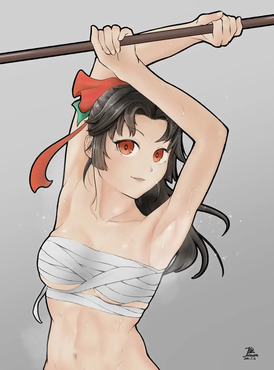 王者荣耀抓住云缨的白兔抖来抖去-二次元绷带图