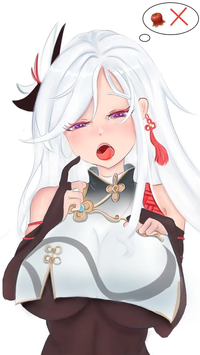 原神女角色脸红流汗哮喘图片