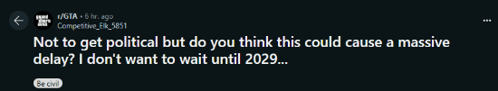 老外调侃GTA6特朗普任期发售