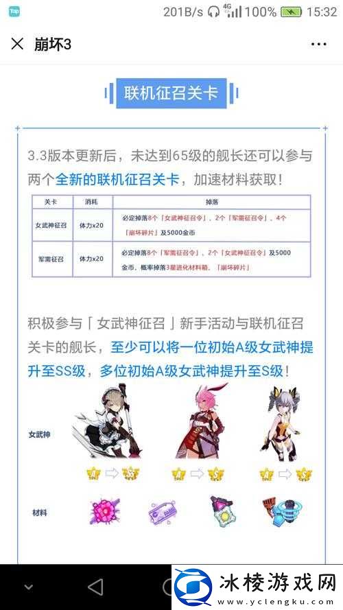 崩坏三武神征召补给券的使用方法及相关注意事项介绍