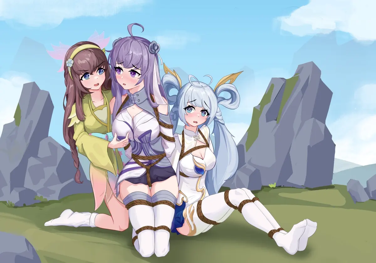 王者荣耀西施孙尚香被绑-赵云解救了她们