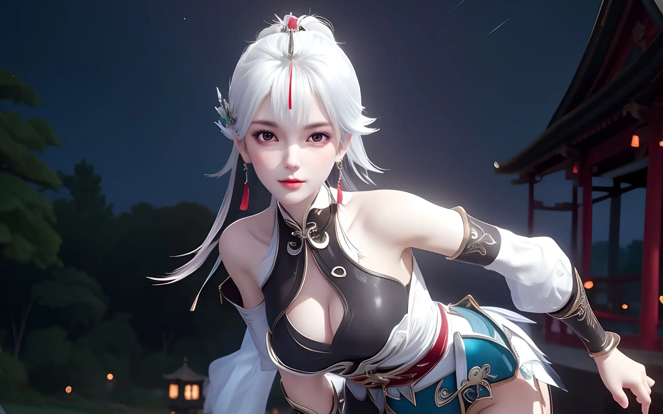 王者荣耀云缨皮肤鹤归松栖泳装图片-云缨泳装P图怎么做的