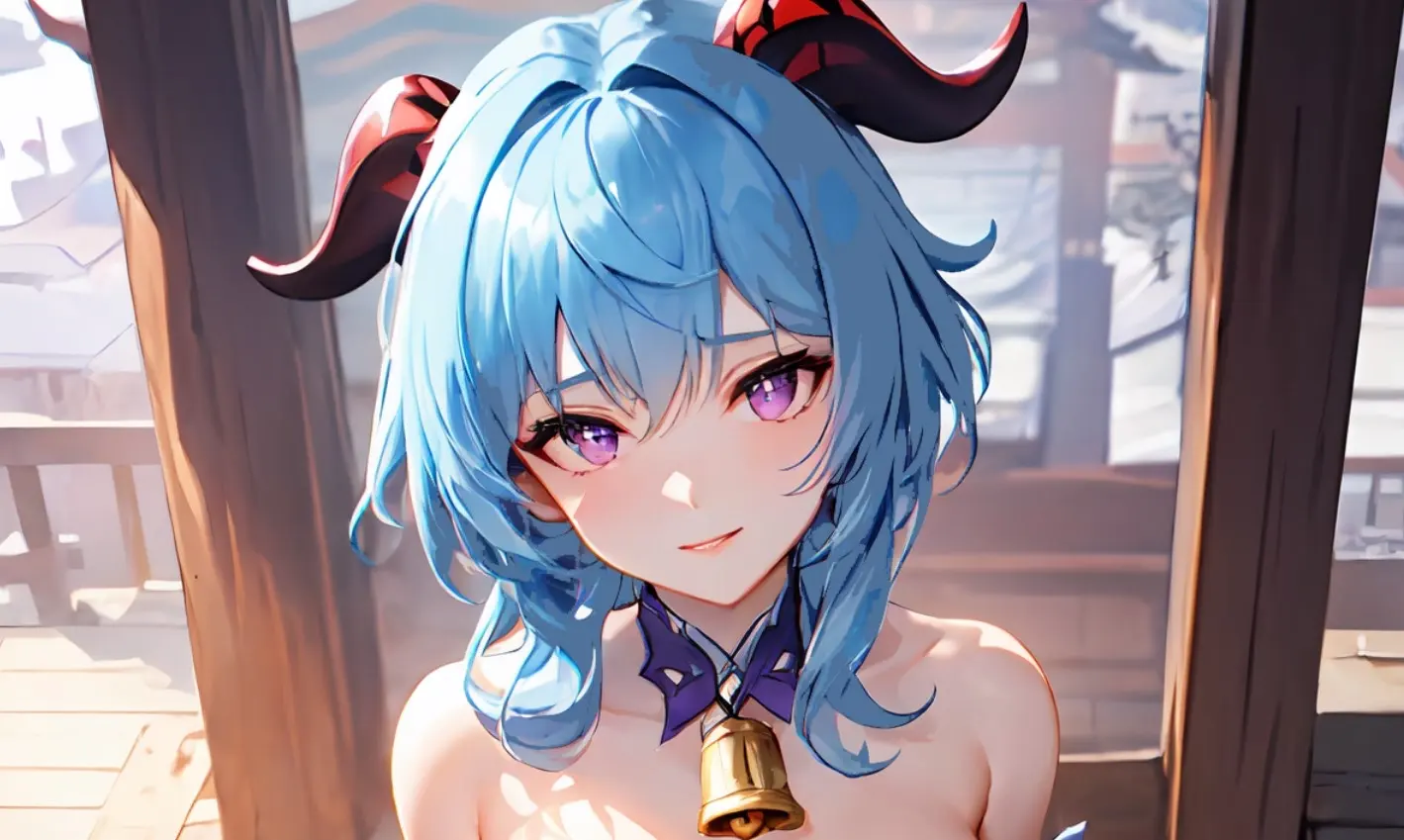 原神甘雨小内无爱心图片-甘雨去装P图后的样子