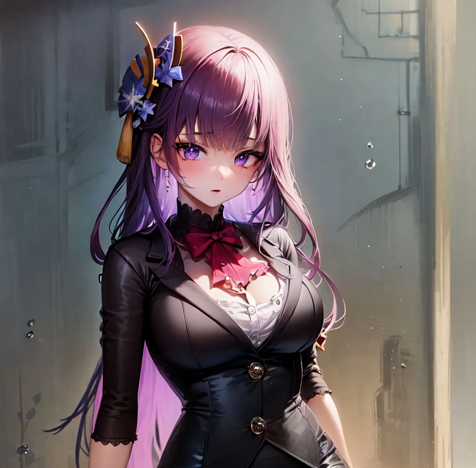 原神雷电将军去掉全部衣物装备样子图-雷电将军没有小背心图片