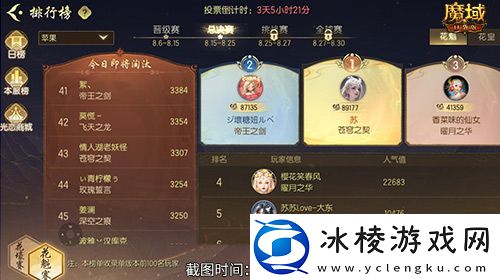 版本第一美女！魔域口袋版花魁赛总决赛即将开幕