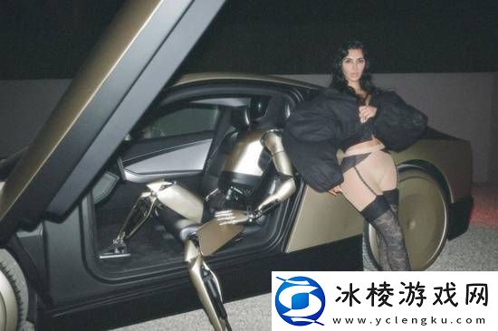 金卡戴珊与特斯拉机器人亲密互动一同乘坐特斯拉汽车