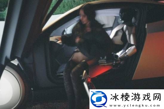金卡戴珊与特斯拉机器人亲密互动一同乘坐特斯拉汽车