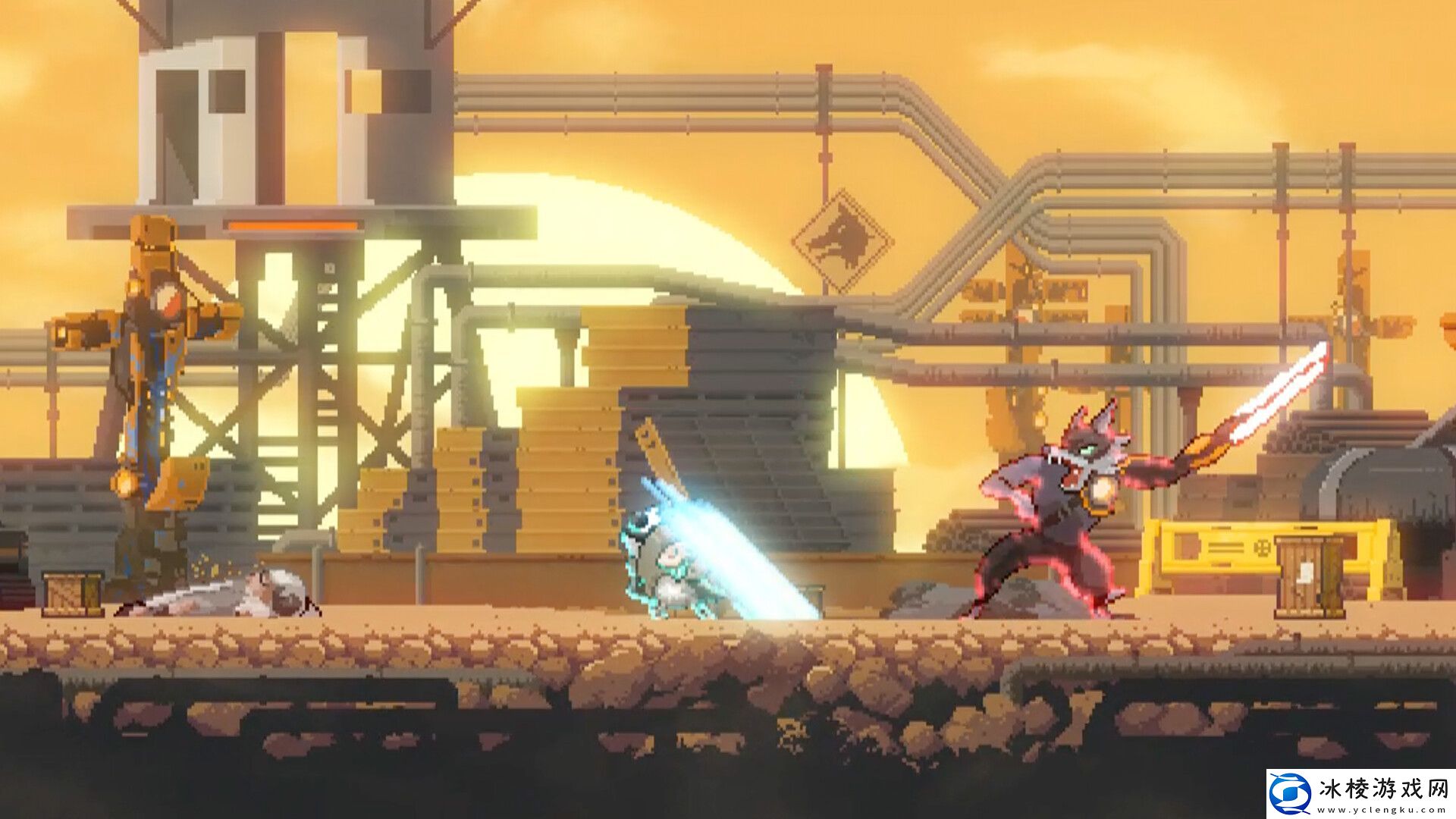 赛博朋克像素风肉鸽动作游戏独自屹立现已推出试玩Demo