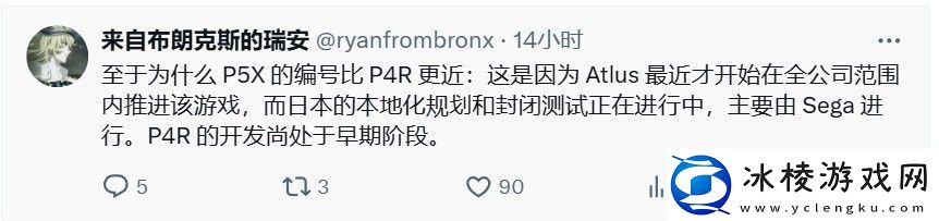 传女神异闻录6开发完成