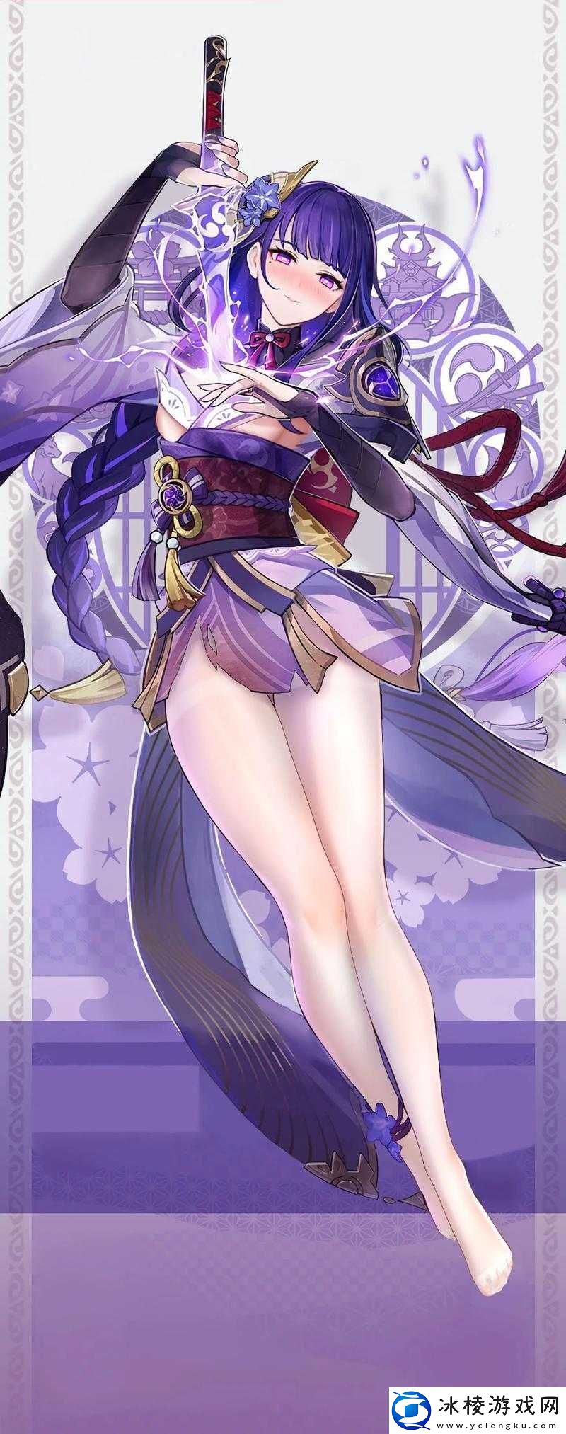 雷电将军腿法娴熟脚法图片：展现华丽战斗技巧