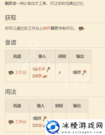 Dinkum如何制作铜斧