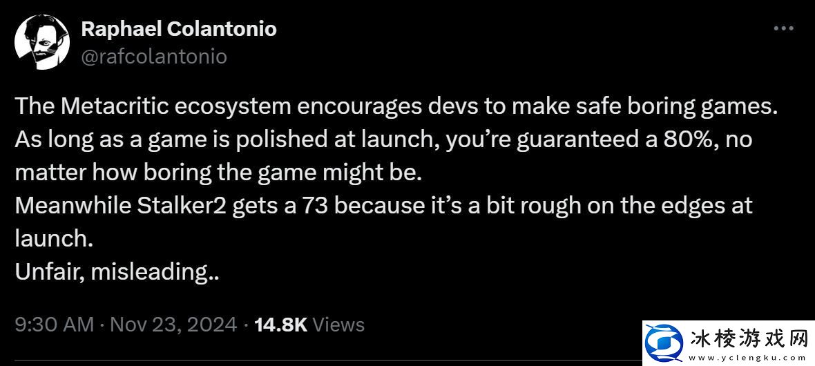 潜行者2评分风波