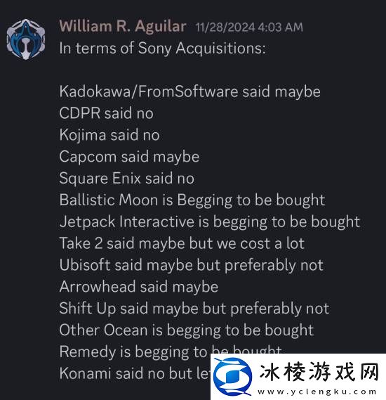 曝索尼曾与多家厂商谈收购