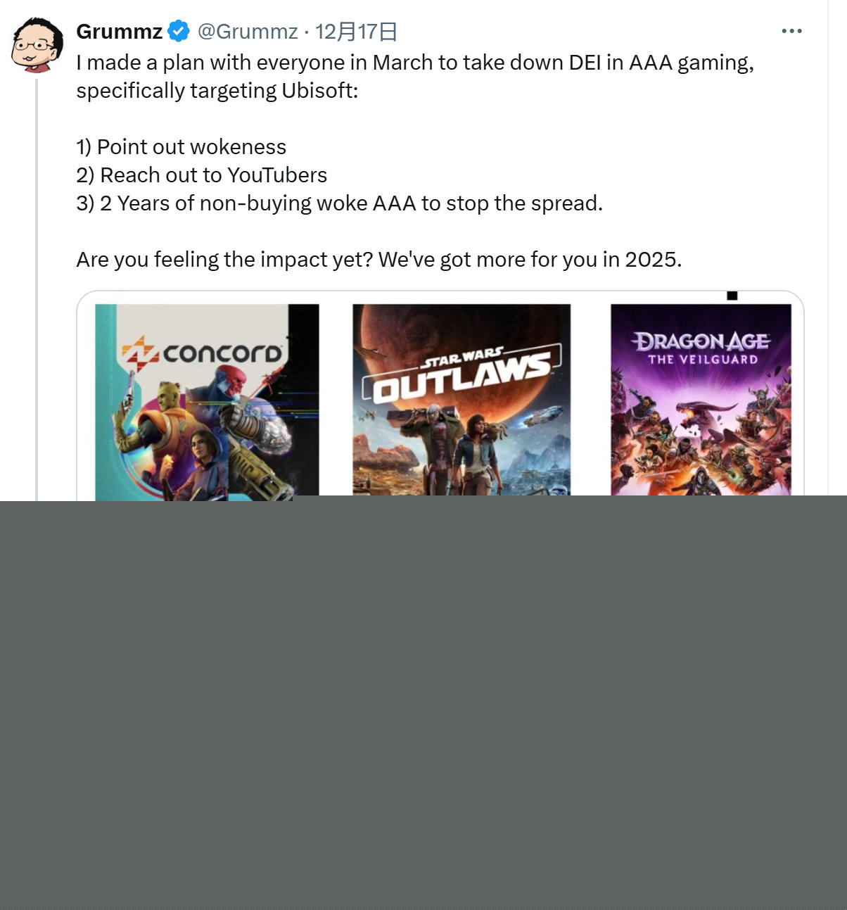 50岁被批一事无成-反Woke推主Grummz：我拯救了魔兽世界