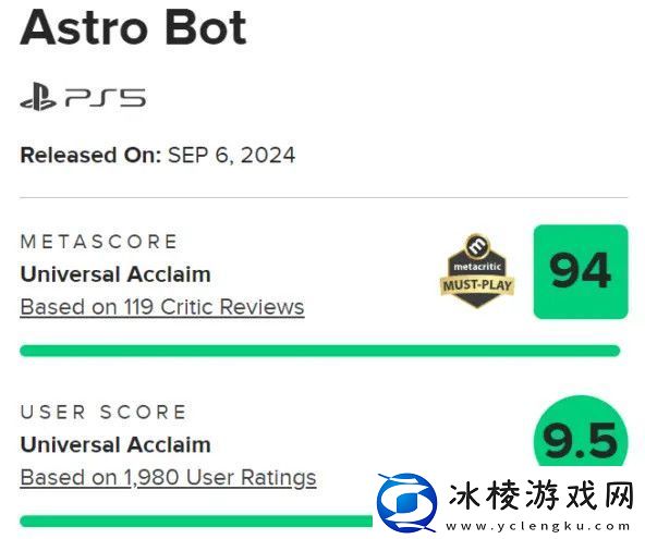 M站宇宙机器人用户评分9.5今年最好游戏成绩
