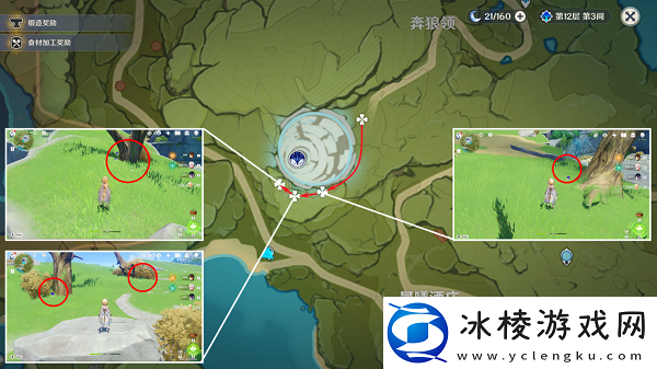 钩钩果采集路线图：合理利用游戏中的机制