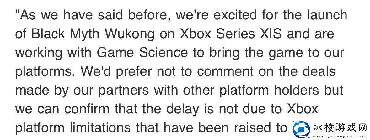 微软澄清：黑神话延期和Xbox硬件限制无关
