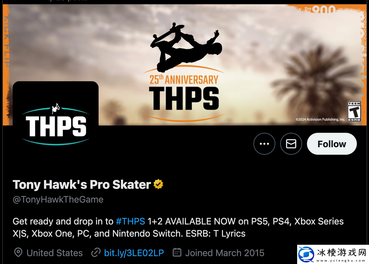 托尼霍克职业滑板社交媒体25周年更新重制版或有新消息