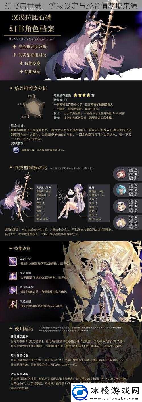 幻书启世录：等级设定与经验值获取来源