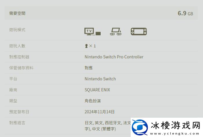 Switch勇者斗恶龙3：HD2D重制版容量与歧路旅人2相当