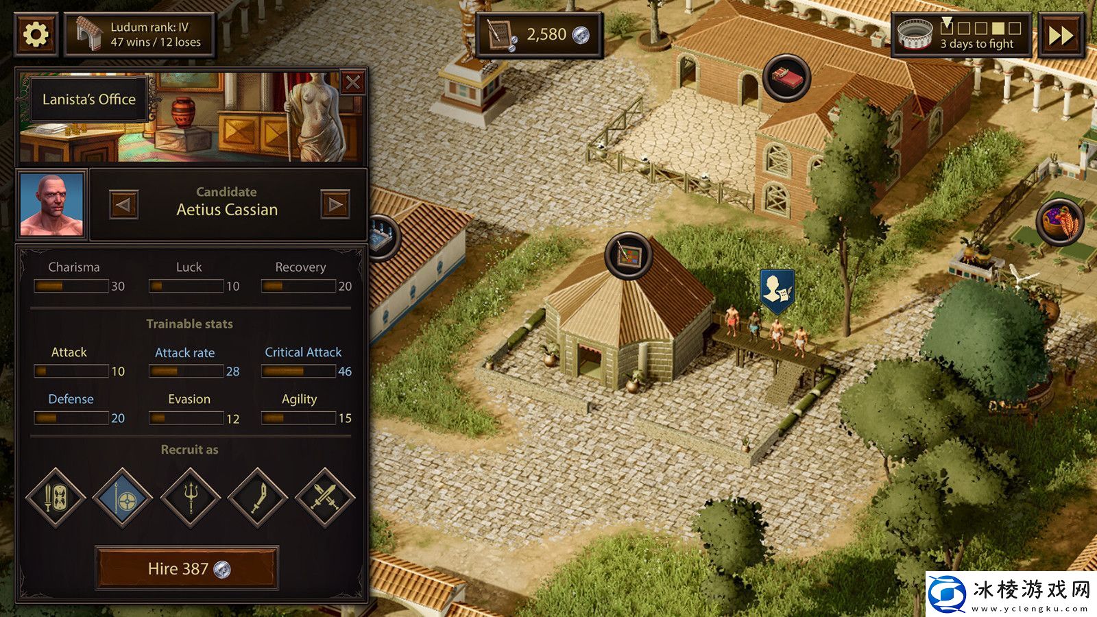 角斗士管理模拟游戏GladiatorsofCitadelumSteam页面上线支持简体中文