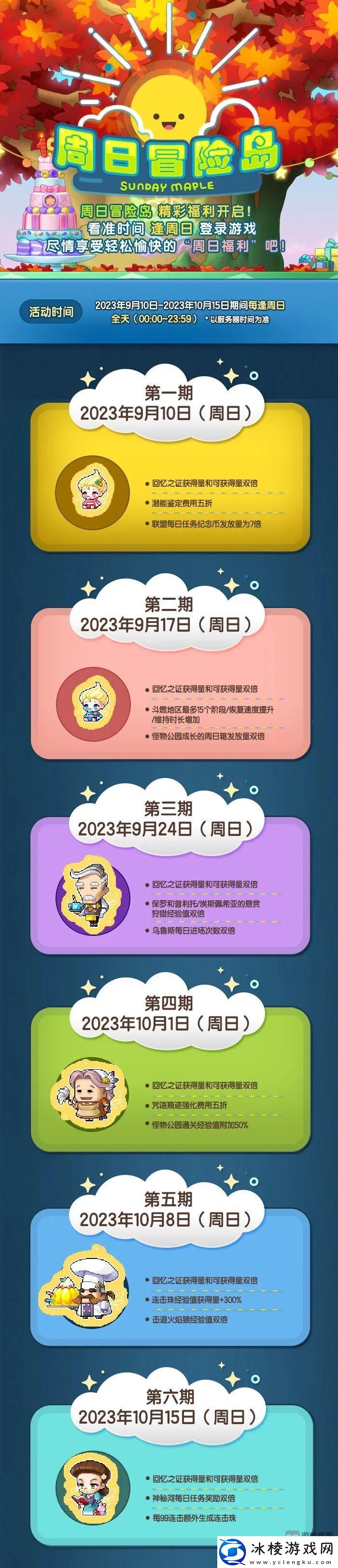 冒险岛周日活动表2023年9月一览