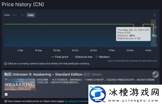 半价新史低！无名九使：觉醒Steam促销大折扣