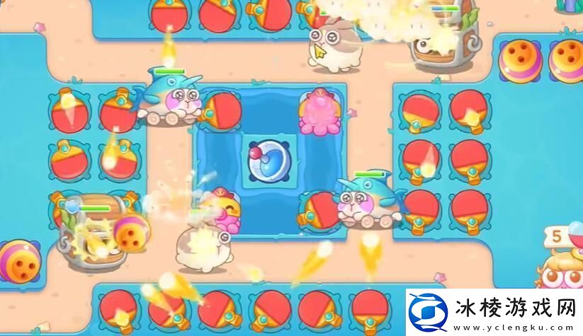 保卫萝卜4海的闺女第56关怎么过海的闺女第56关攻略