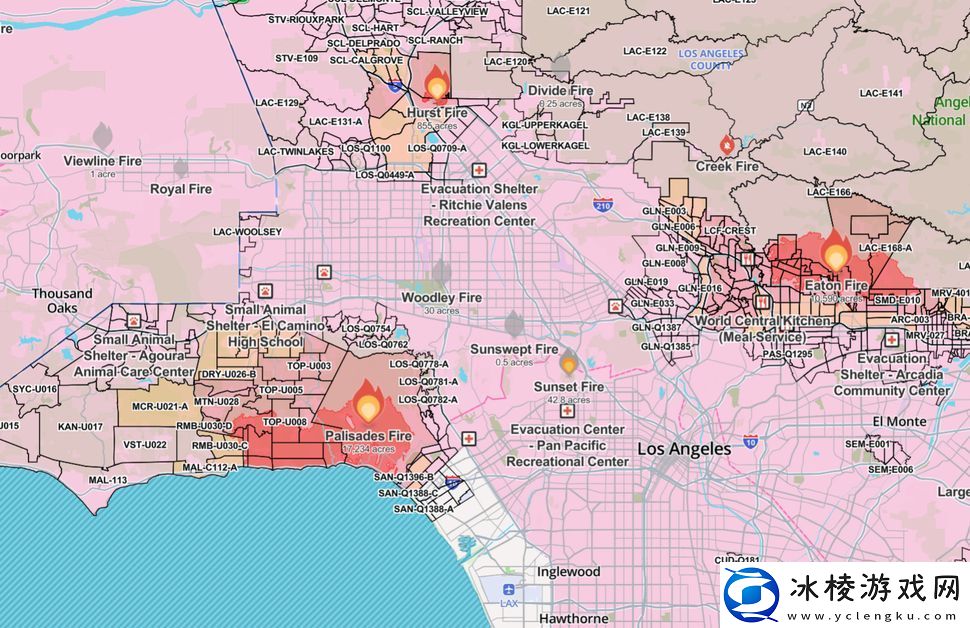 洛杉矶大火肆虐