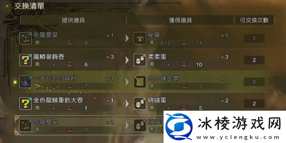 怪物猎人荒野金之炼金票刷取方法介绍