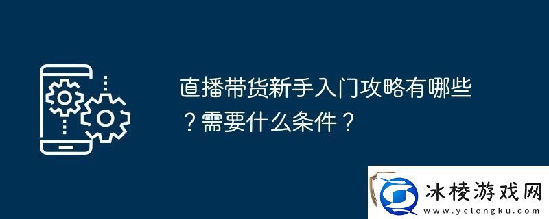直播带货新手入门攻略有哪些需要什么条件