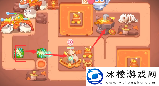 保卫萝卜4饿龙传说第40关攻略