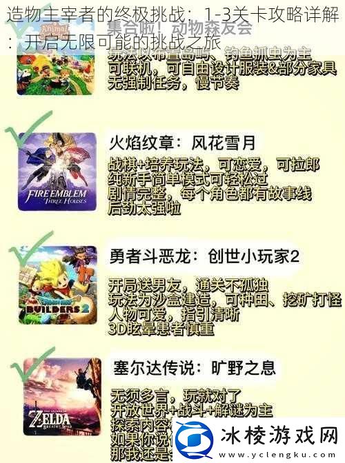 造物主宰者的终极挑战：1-3关卡攻略详解：开启无限可能的挑战之旅