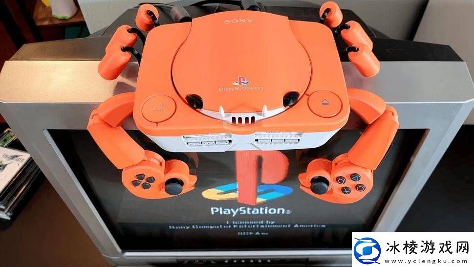 初代PS主机变身螃蟹造型3D打印外壳蟹钳手柄你见过吗