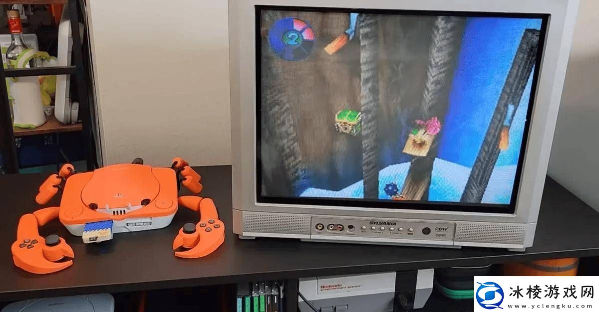 初代PS主机变身螃蟹造型3D打印外壳蟹钳手柄你见过吗