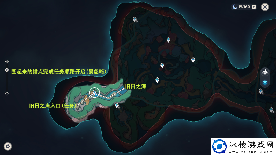 原神旧日之海锚点秘境路线