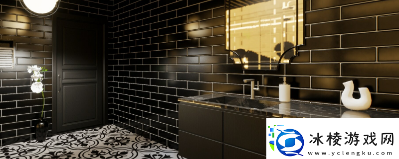 inZOI黑色时尚浴室房间分享