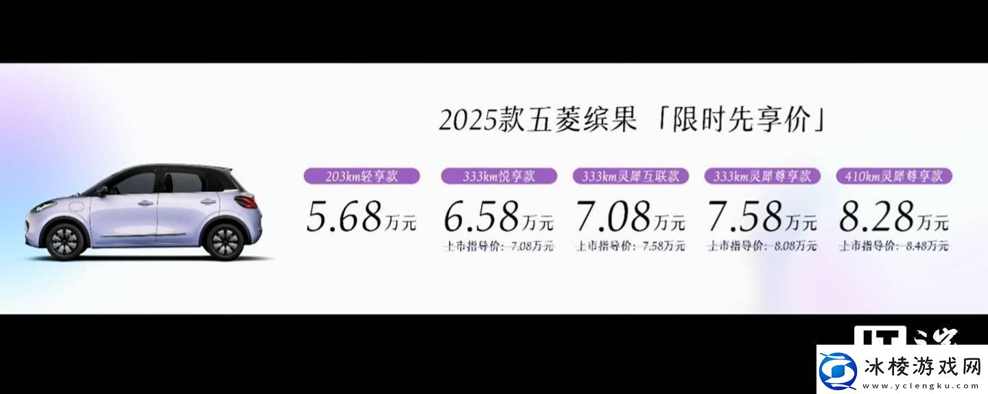 2025款五菱缤果上市-芋泥紫配色抢眼-起售价5.68万元配置全面升级！