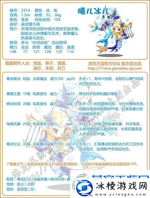 洛克王国-朝夕冰曦加点全攻略